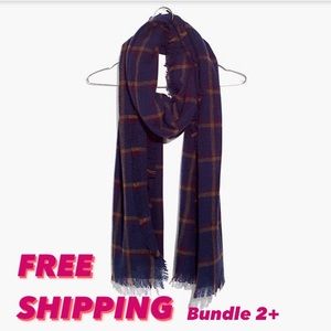 NWT Madewell Plaid Scarf